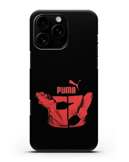 Чехол с символикой Puma силиконовый для iPhone 16 Pro Max