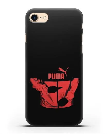 Чехол с символикой Puma силиконовый для iPhone 8