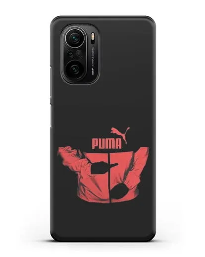 Чехол с символикой Puma силиконовый для Xiaomi Poco F3 Pro