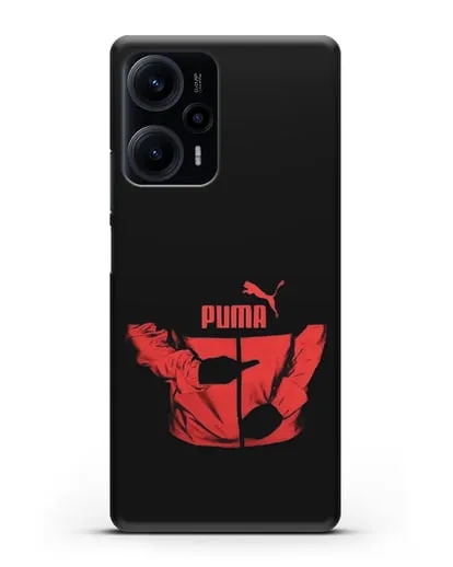Чехол с символикой Puma силиконовый для Xiaomi Poco F5