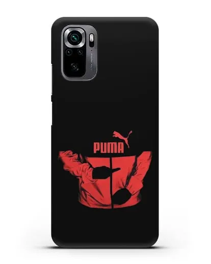 Чехол с символикой Puma силиконовый для Xiaomi Poco M5s