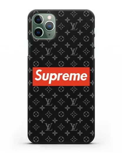 Чехол с логотипом Supreme силиконовый для iPhone 11 Pro Max