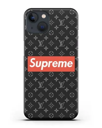 Чехол с логотипом Supreme силиконовый для iPhone 13
