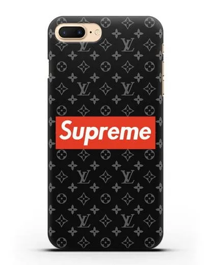 Чехол с логотипом Supreme силиконовый для iPhone 8 Plus