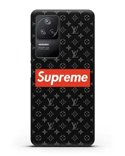 Чехол с логотипом Supreme силиконовый для Xiaomi Poco F4