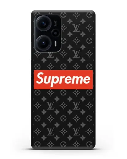 Чехол с логотипом Supreme силиконовый для Xiaomi Poco F5
