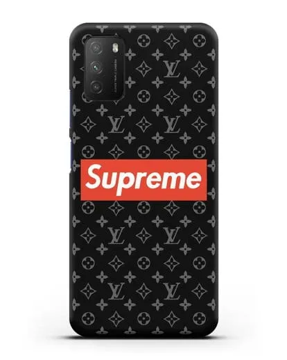 Чехол с логотипом Supreme силиконовый для Xiaomi Poco M3