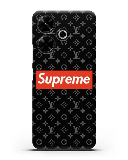 Чехол с логотипом Supreme силиконовый для Xiaomi Poco M6