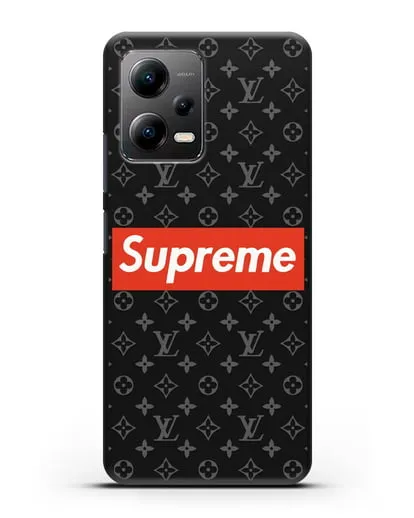 Чехол с логотипом Supreme силиконовый для Xiaomi Poco X5