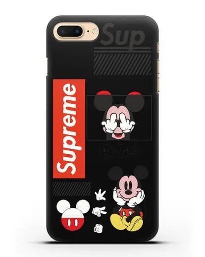 Чехол Supreme Mickey Mouse силиконовый для iPhone 7 Plus