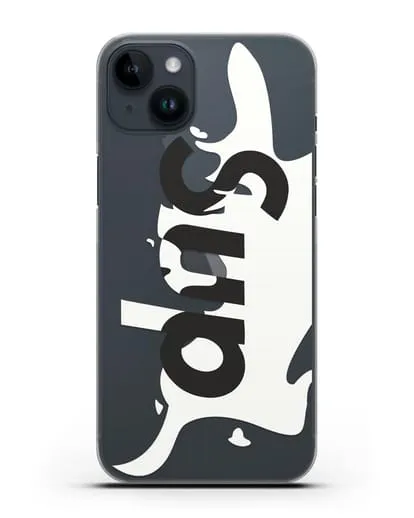 Чехол с надписью Sup силиконовый для iPhone 14 Plus