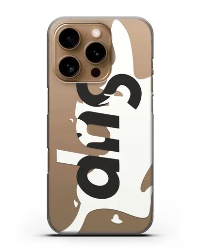 Чехол с надписью Sup силиконовый для iPhone 16 Pro