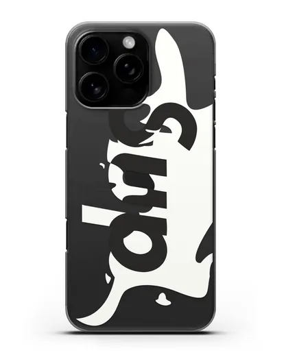 Чехол с надписью Sup силиконовый для iPhone 16 Pro Max