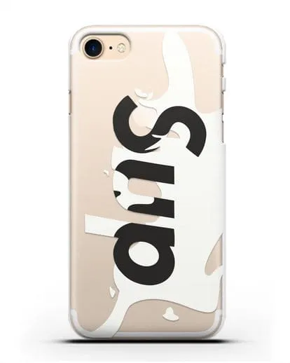 Чехол с надписью Sup силиконовый для iPhone 8