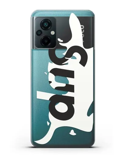 Чехол с надписью Sup силиконовый для Xiaomi Poco M5