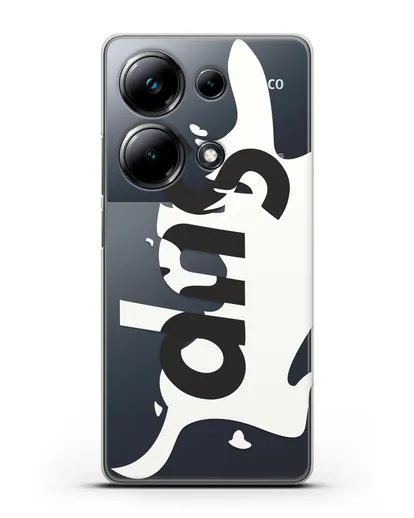 Чехол с надписью Sup силиконовый для Xiaomi Poco M6 Pro