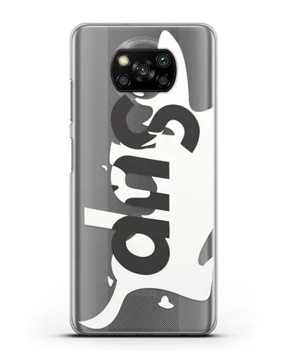 Чехол с надписью Sup силиконовый для Xiaomi Poco X3