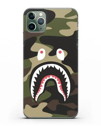 Чехол с рисунком Kaws акула зеленая силиконовый для iPhone 11 Pro Max