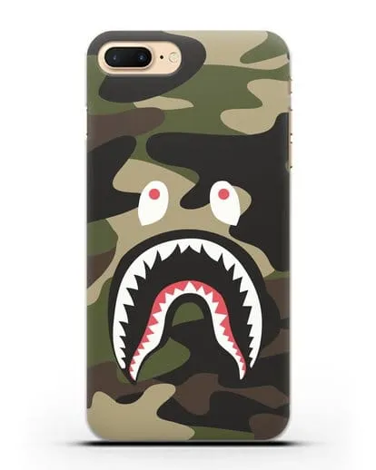 Чехол с рисунком Kaws акула зеленая силиконовый для iPhone 8 Plus