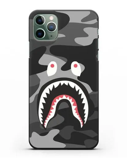 Чехол с рисунком Kaws акула серая силиконовый для iPhone 11 Pro Max