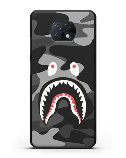 Чехол с рисунком Kaws акула серая силиконовый для Xiaomi Redmi Note 9T