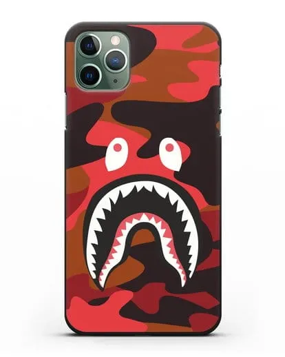 Чехол с рисунком Kaws акула красная силиконовый для iPhone 11 Pro