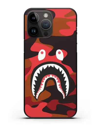 Чехол с рисунком Kaws акула красная силиконовый для iPhone 14 Pro Max