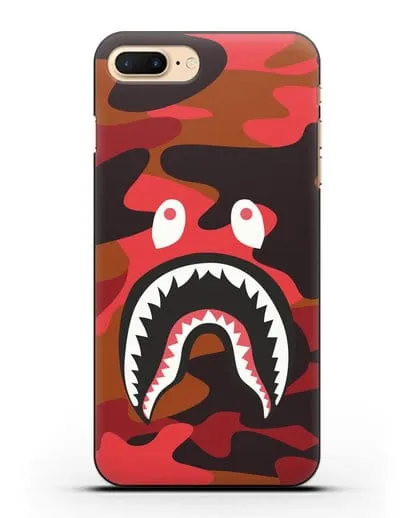 Чехол с рисунком Kaws акула красная силиконовый для iPhone 8 Plus