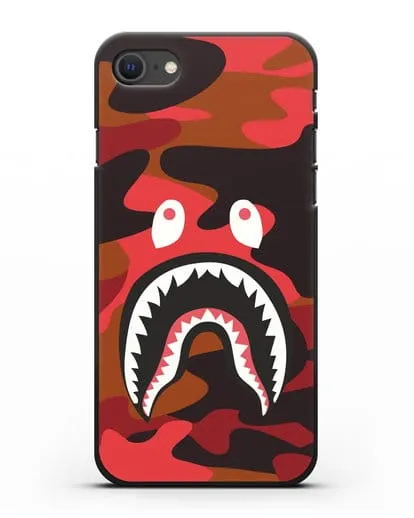 Чехол с рисунком Kaws акула красная силиконовый для iPhone SE 2020