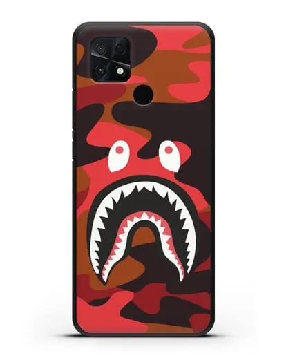 Чехол с рисунком Kaws акула красная силиконовый для Xiaomi Poco C40