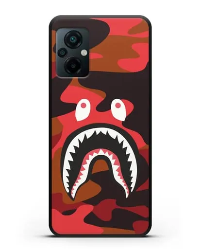 Чехол с рисунком Kaws акула красная силиконовый для Xiaomi Poco M5