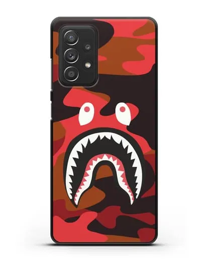 Чехол с рисунком Kaws акула красная силиконовый для Samsung Galaxy A53