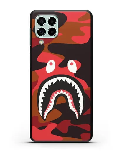 Чехол с рисунком Kaws акула красная силиконовый для Samsung Galaxy M53 [SM-M536]