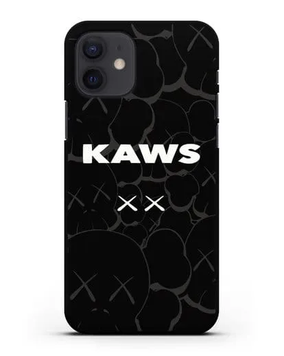 Чехол с паттерном Kaws силиконовый для iPhone 12