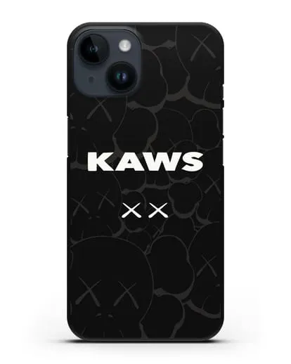 Чехол с паттерном Kaws силиконовый для iPhone 14