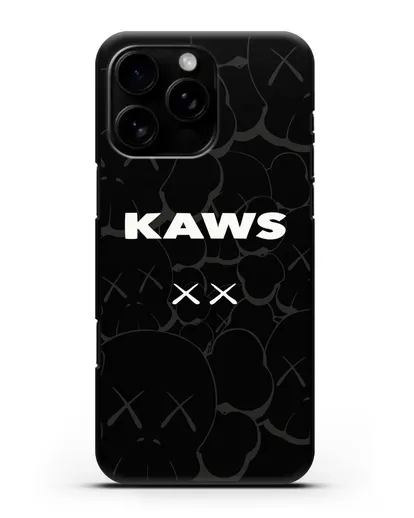 Чехол с паттерном Kaws силиконовый для iPhone 16 Pro Max