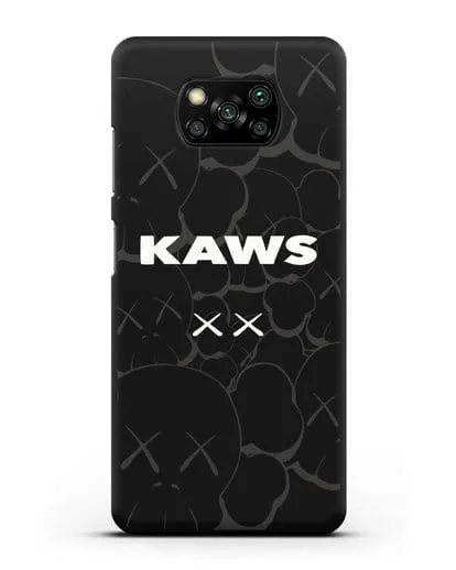 Чехол с паттерном Kaws силиконовый для Xiaomi Poco X3