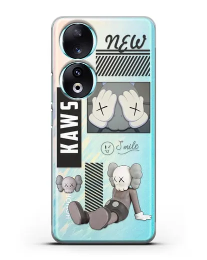 Чехол с дизайном Kaws силиконовый для Honor 90