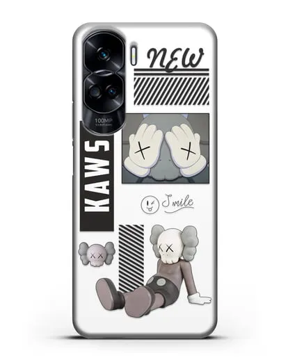Чехол с дизайном Kaws силиконовый для Honor 90 Lite