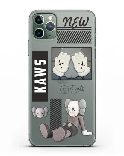 Чехол с дизайном Kaws силиконовый для iPhone 11 Pro Max