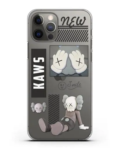 Чехол с дизайном Kaws силиконовый для iPhone 12 Pro