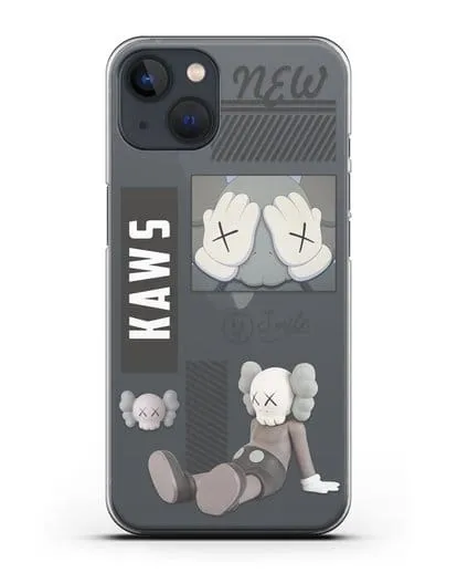Чехол с дизайном Kaws силиконовый для iPhone 13 Mini