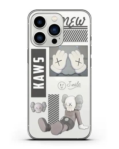Чехол с дизайном Kaws силиконовый для iPhone 13 Pro