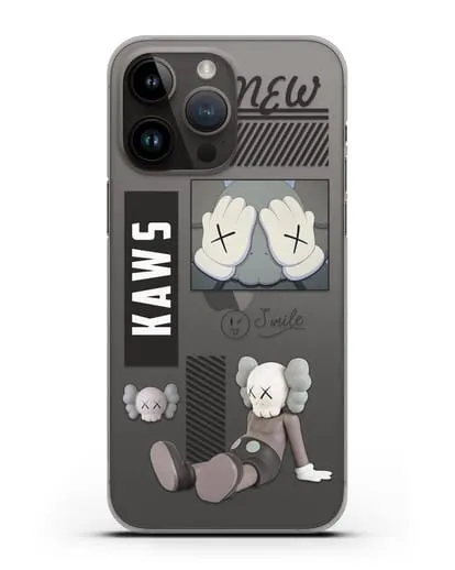 Чехол с дизайном Kaws силиконовый для iPhone 14 Pro Max