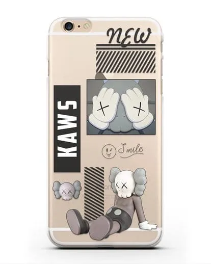 Чехол с дизайном Kaws силиконовый для iPhone 6s Plus