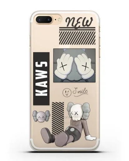 Чехол с дизайном Kaws силиконовый для iPhone 8 Plus
