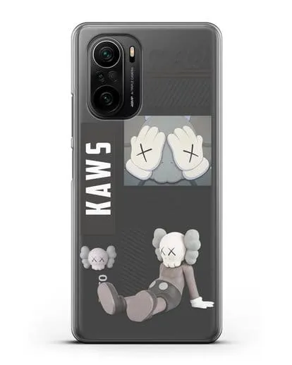 Чехол с дизайном Kaws силиконовый для Xiaomi Poco F3