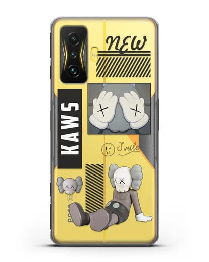 Чехол с дизайном Kaws силиконовый для Xiaomi Poco F4 GT