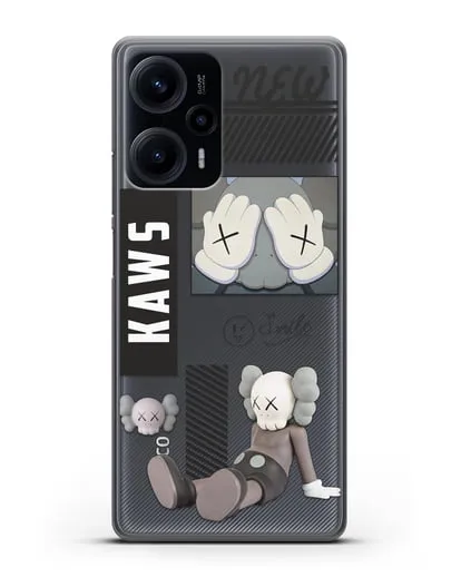 Чехол с дизайном Kaws силиконовый для Xiaomi Poco F5