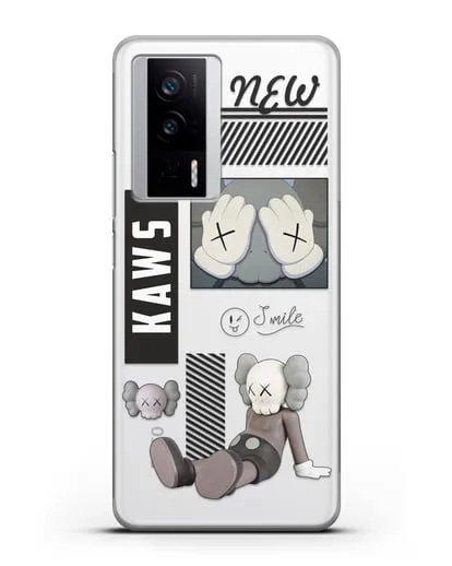 Чехол с дизайном Kaws силиконовый для Xiaomi Poco F5 Pro